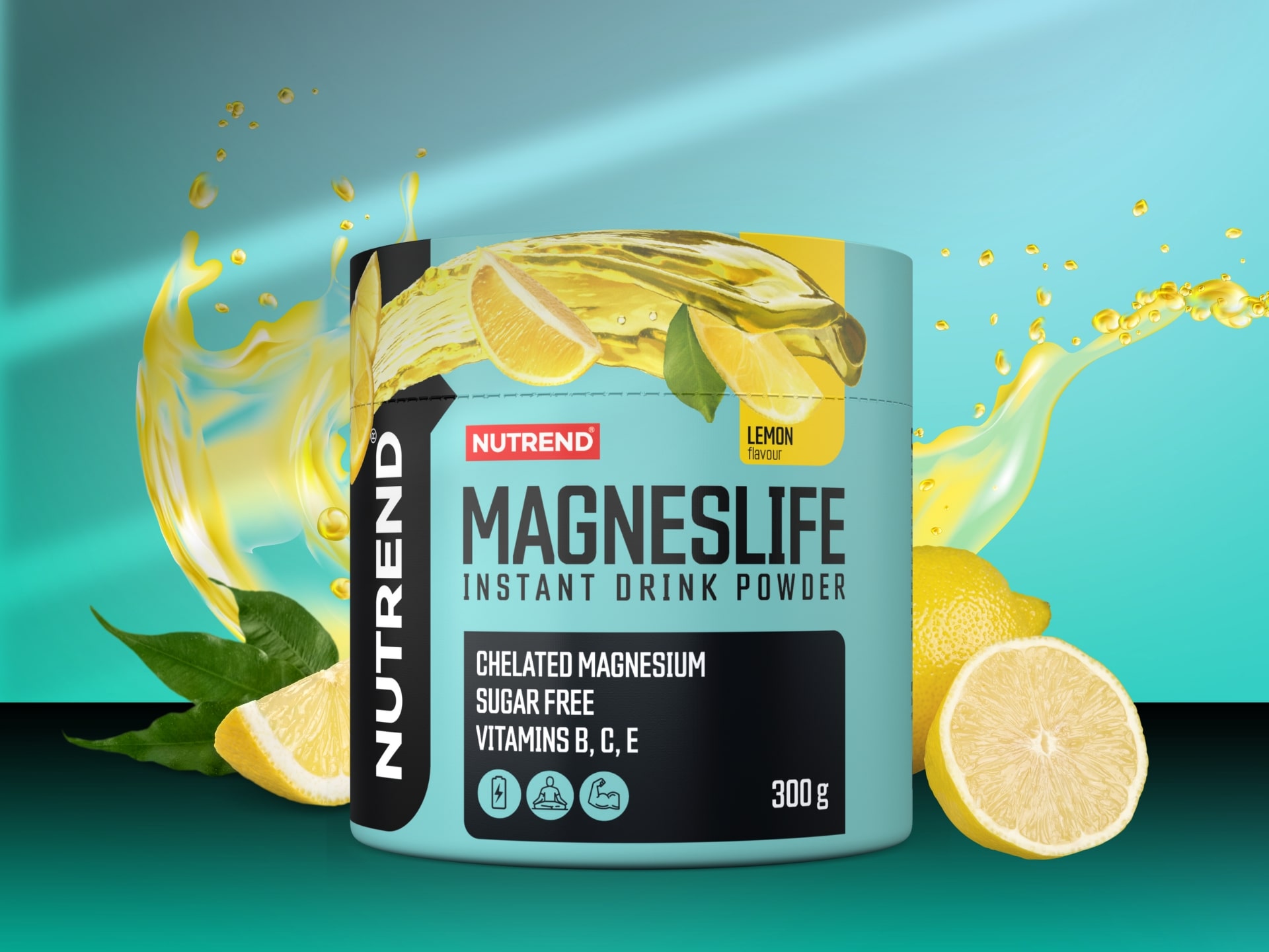 magneslife instante drink powder 300g lemon