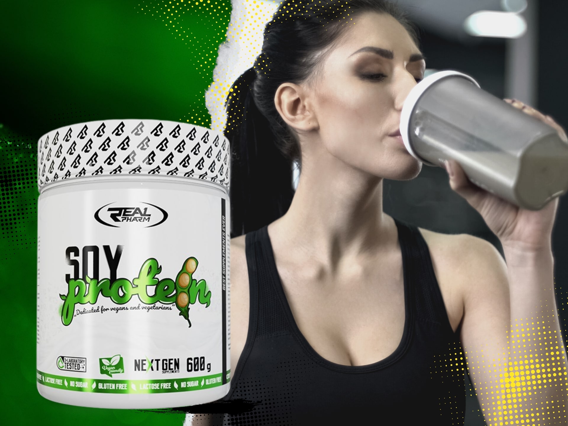Sojaprotein-Nahrungsergänzung