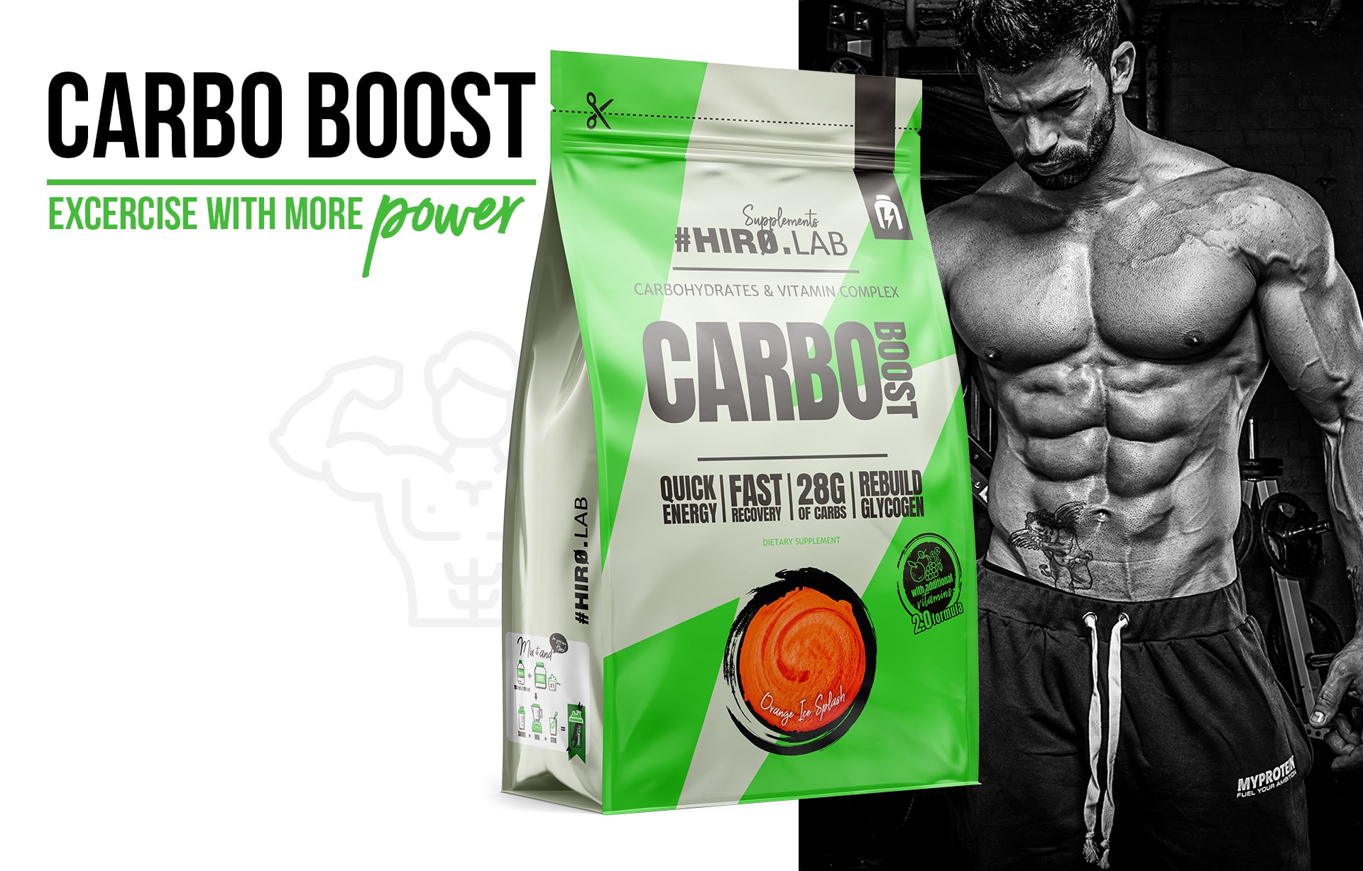 Hiro.Lab Carbo Boost - Energiequelle beim Training