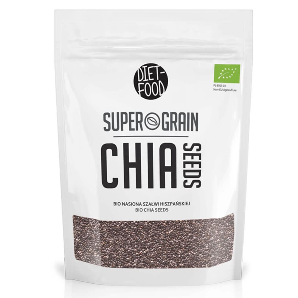 Diet Food Bio Chia Etykieta z przodu