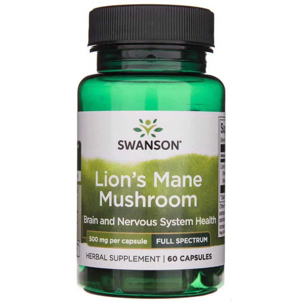 Swanson Lion's Mane Mushroom Etikett vorne