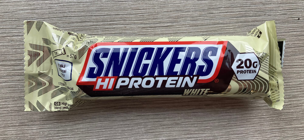 Snickers HiProtein White Baton Bild