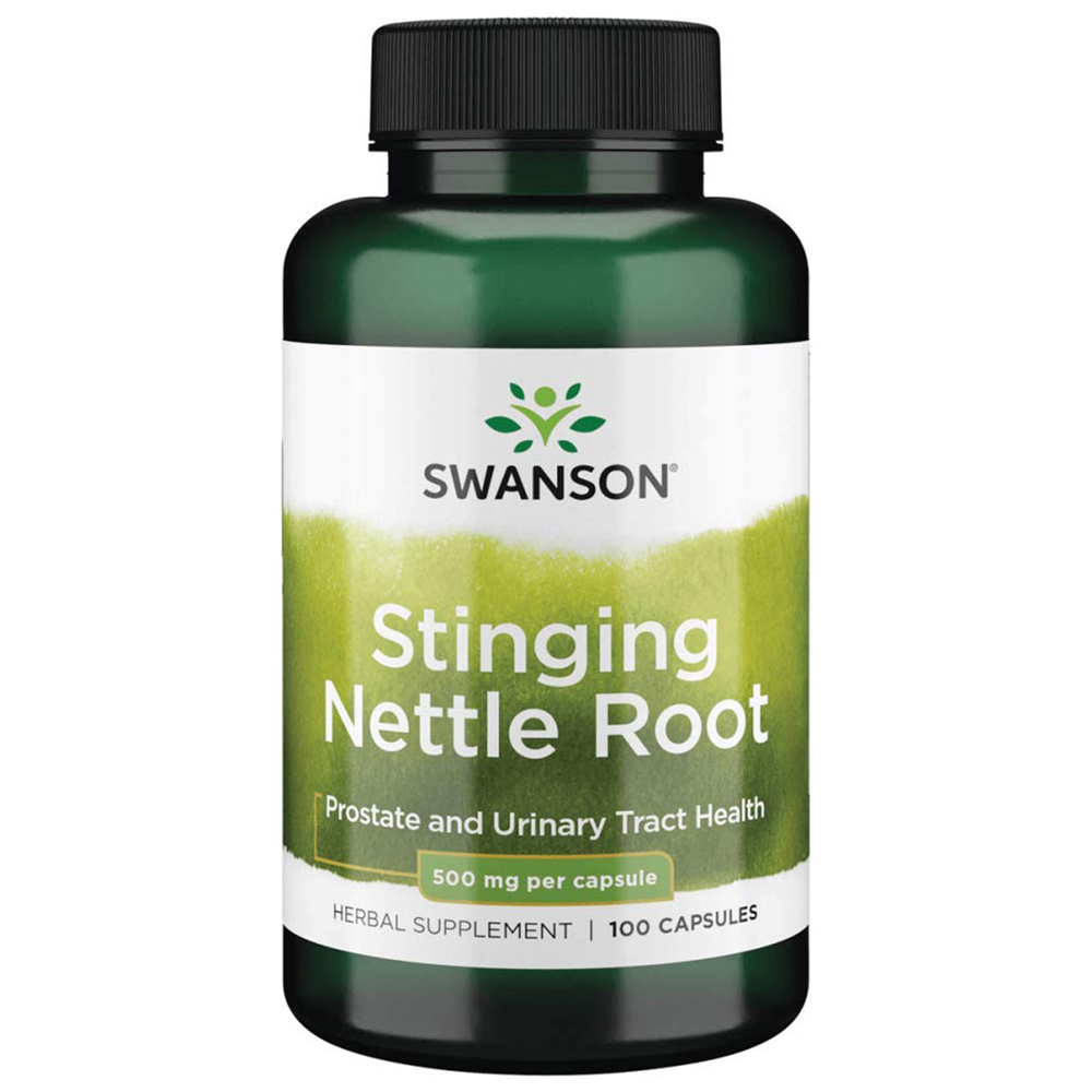 Swanson Stinging Nettle Root 500 mcg 100 caps Etikett