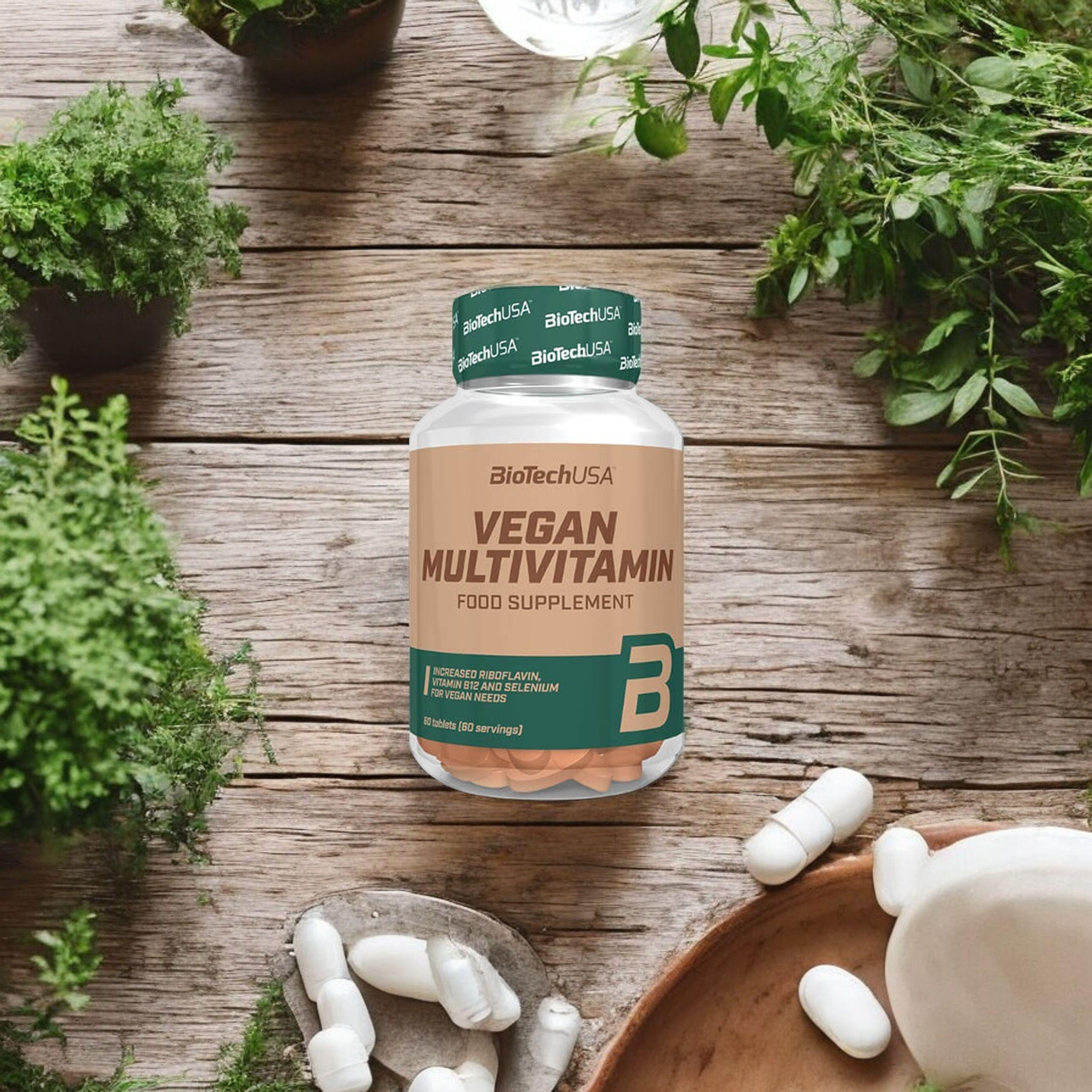 BioTech USA Vegan Multivitamin - 60tabs. - Multivitamin für Veganer