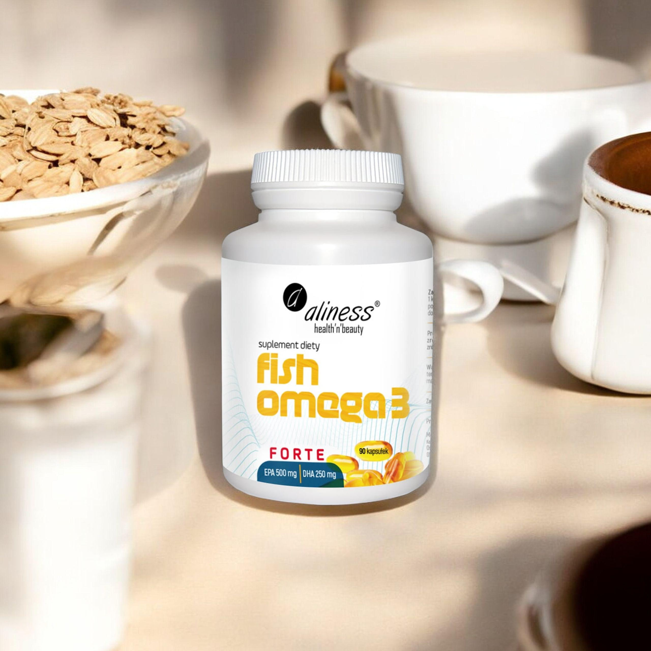 ALINESS - Fisch Omega 3 Forte EPA 500mg DHA 250mg - 60 Kapseln