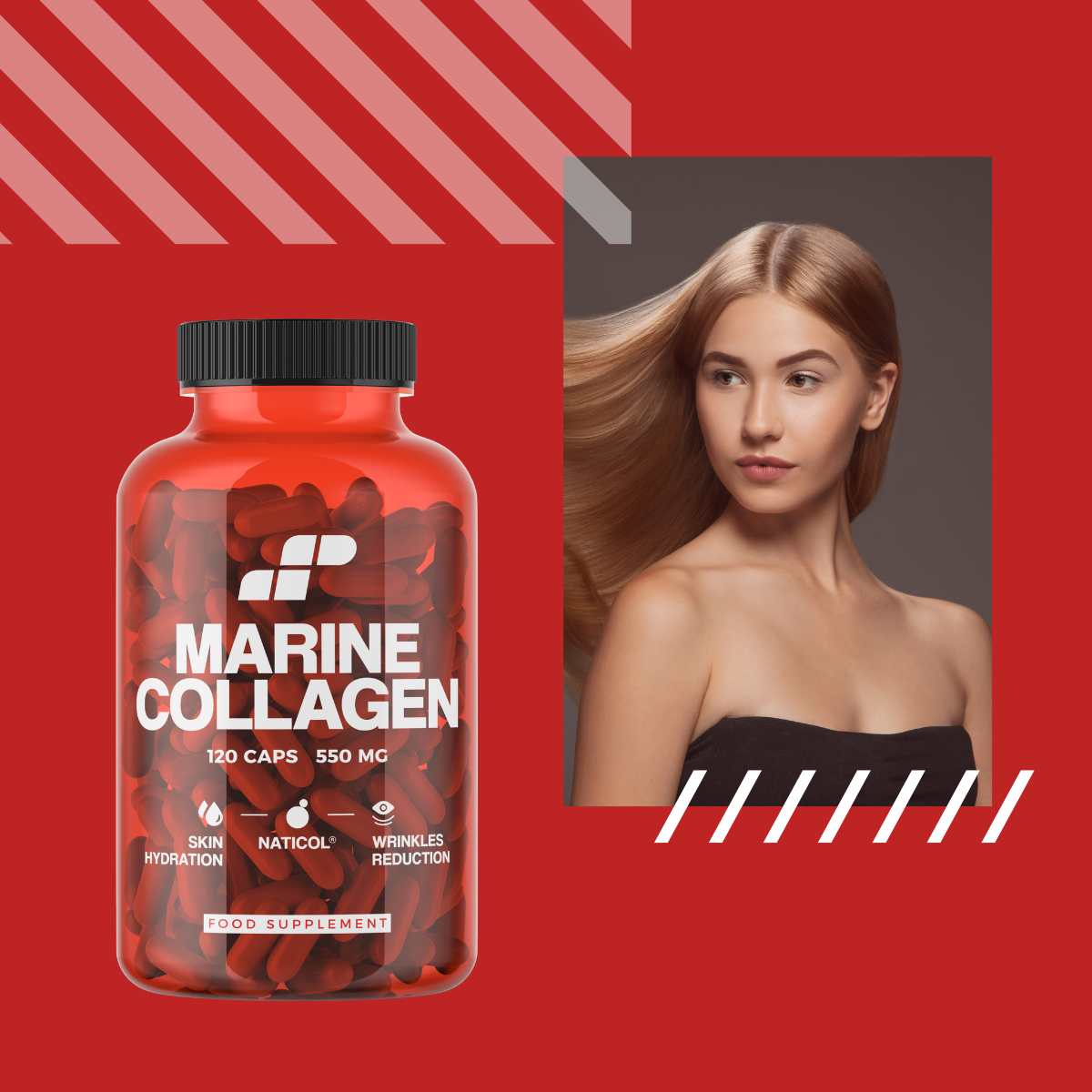 MP NUTRITION Marine Collagen 550mg - 120caps - Fisch Kollagen Naticol