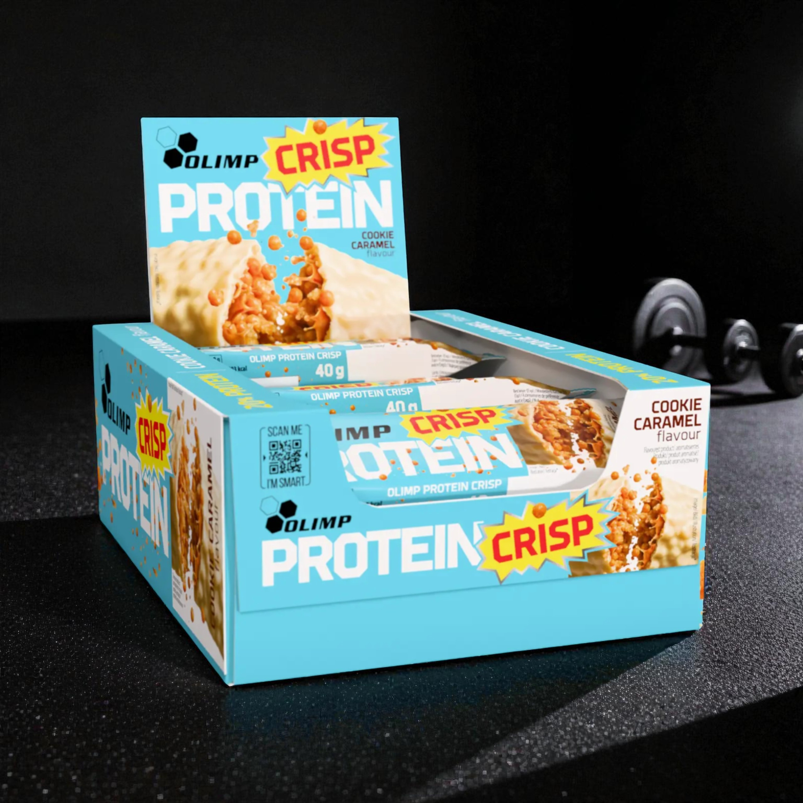 OLIMP - Protein Crisp Bar - 20x 40g - Cookie Caramel