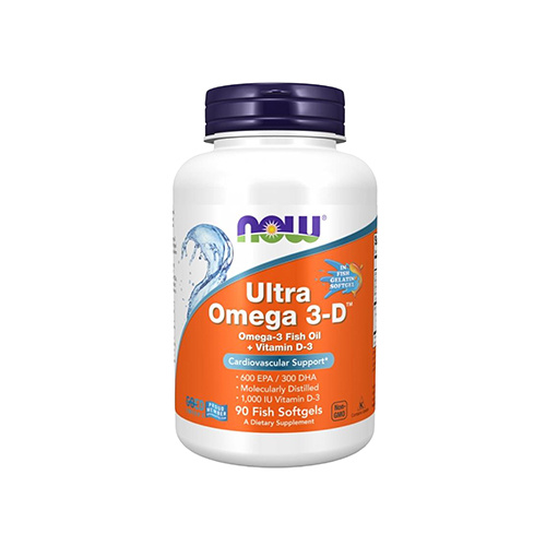 NOW - Ultra Omega 3-D Fischöl - 90 Weichkapseln