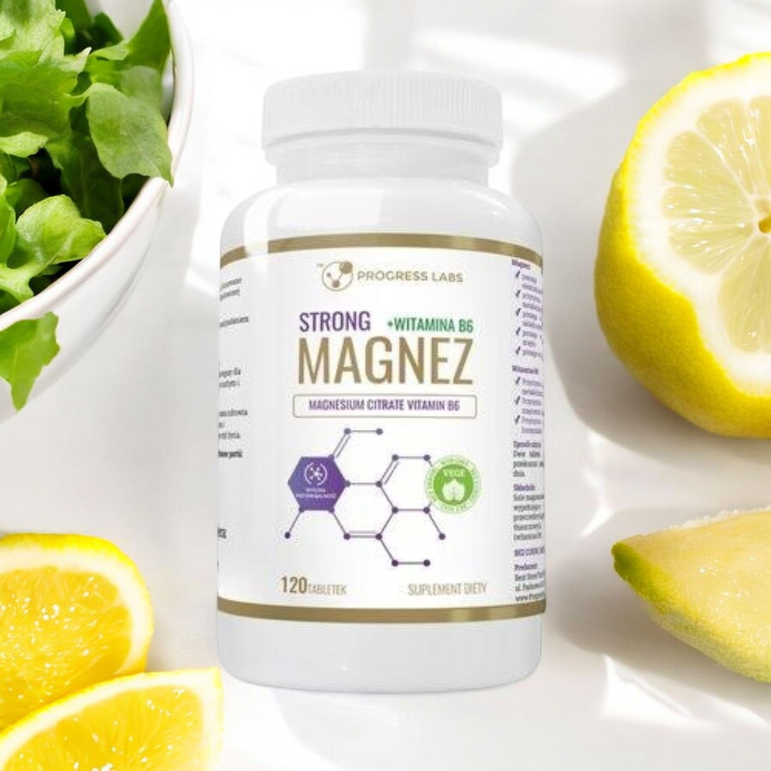 PROGRESS LABS - Magnesium Strong + Vitamin B6 350mg - 120 Tabletten.
