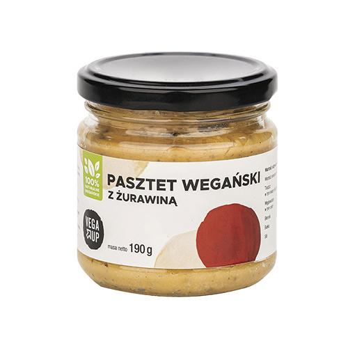 VEGA UP - Veganer Pasztet mit Cranberry - 190g - Cranberry