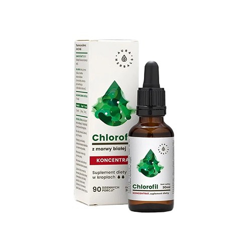 AURA HERBALS - Chlorofil aus Weißen Maulbeeren - 30ml