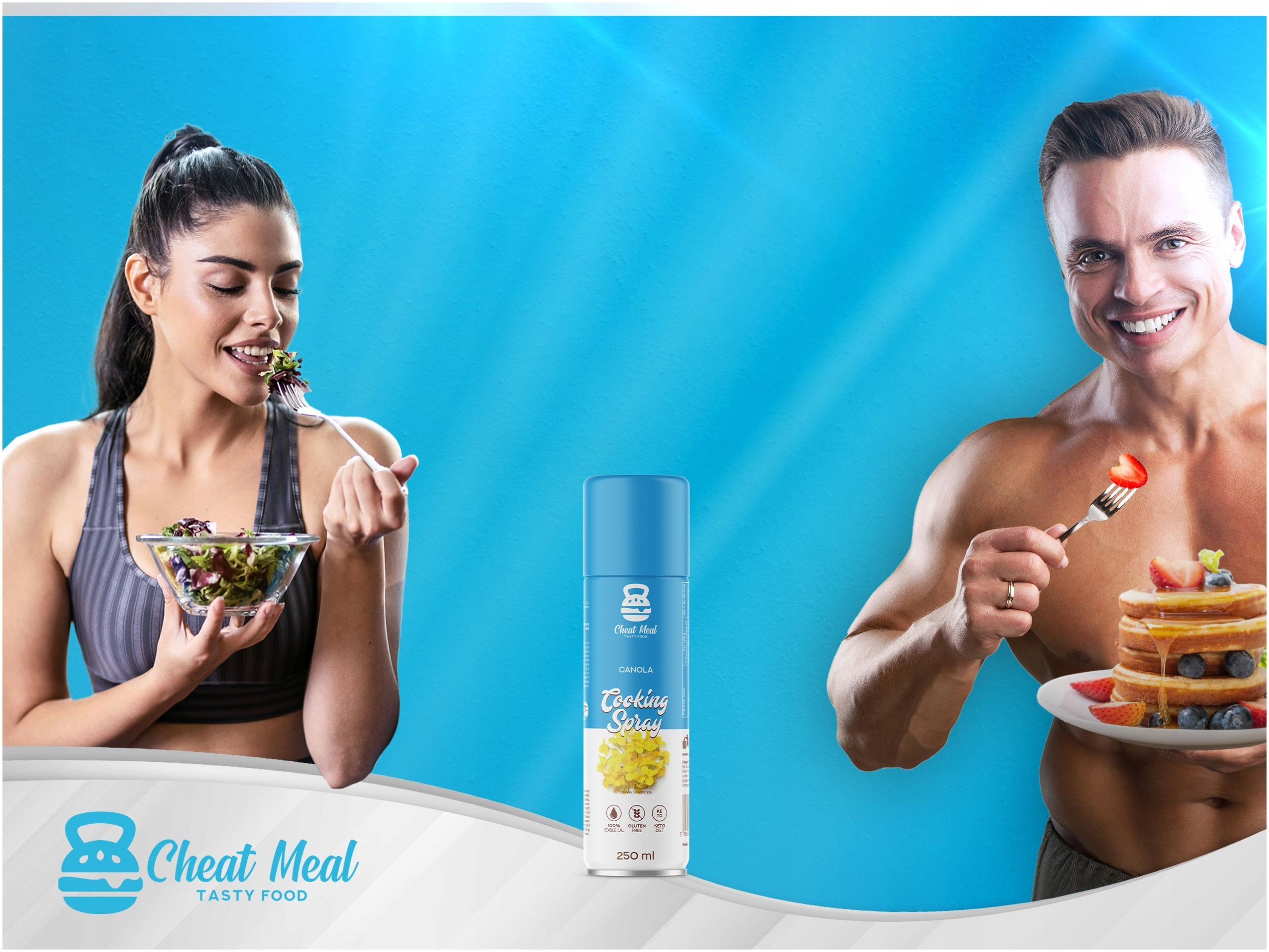 Makaron Konjac Tagliatelle 400g + OLEJ RABE in Spray Cheat ZESTAW