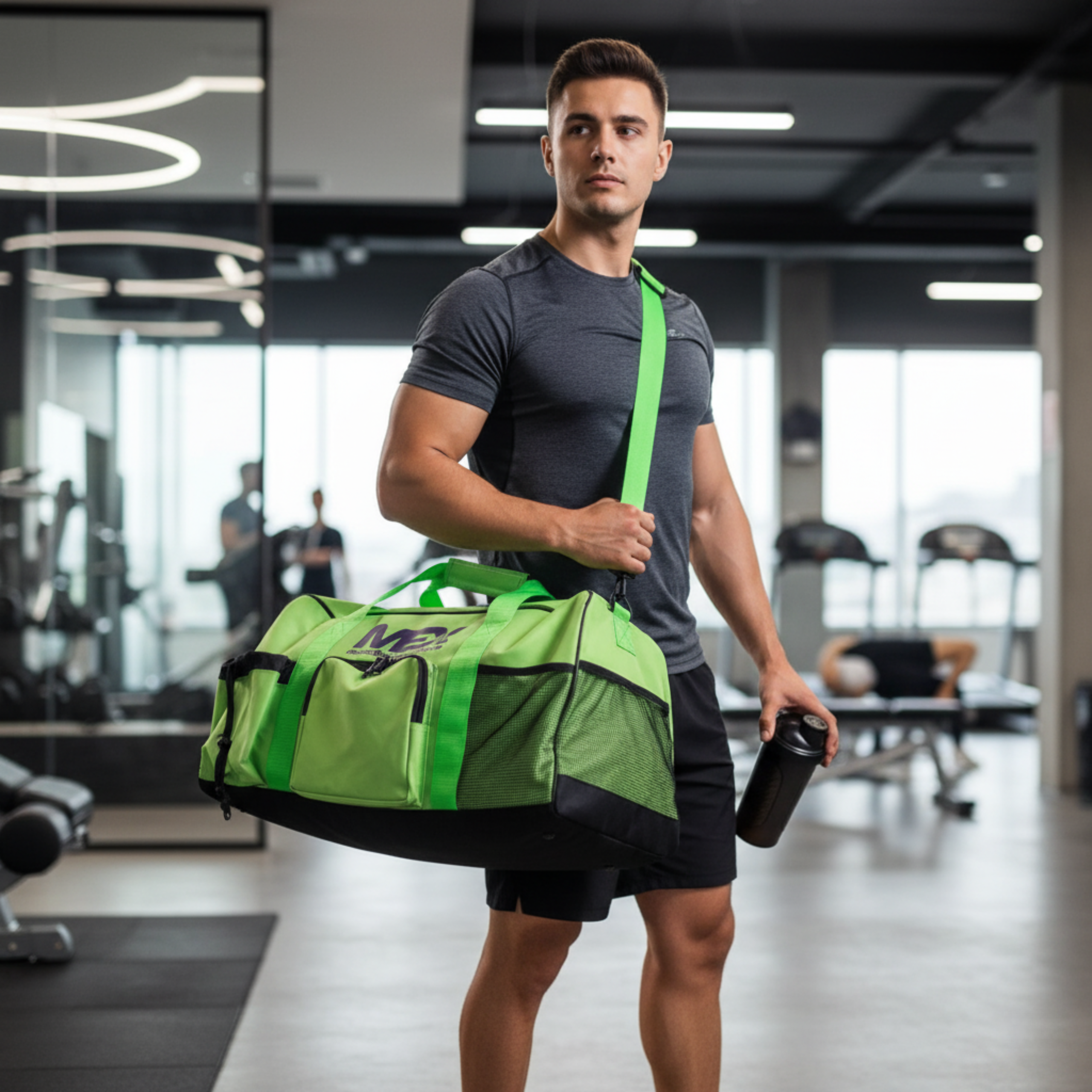 MEX NUTRITION - GymFit Sporttasche - Lime