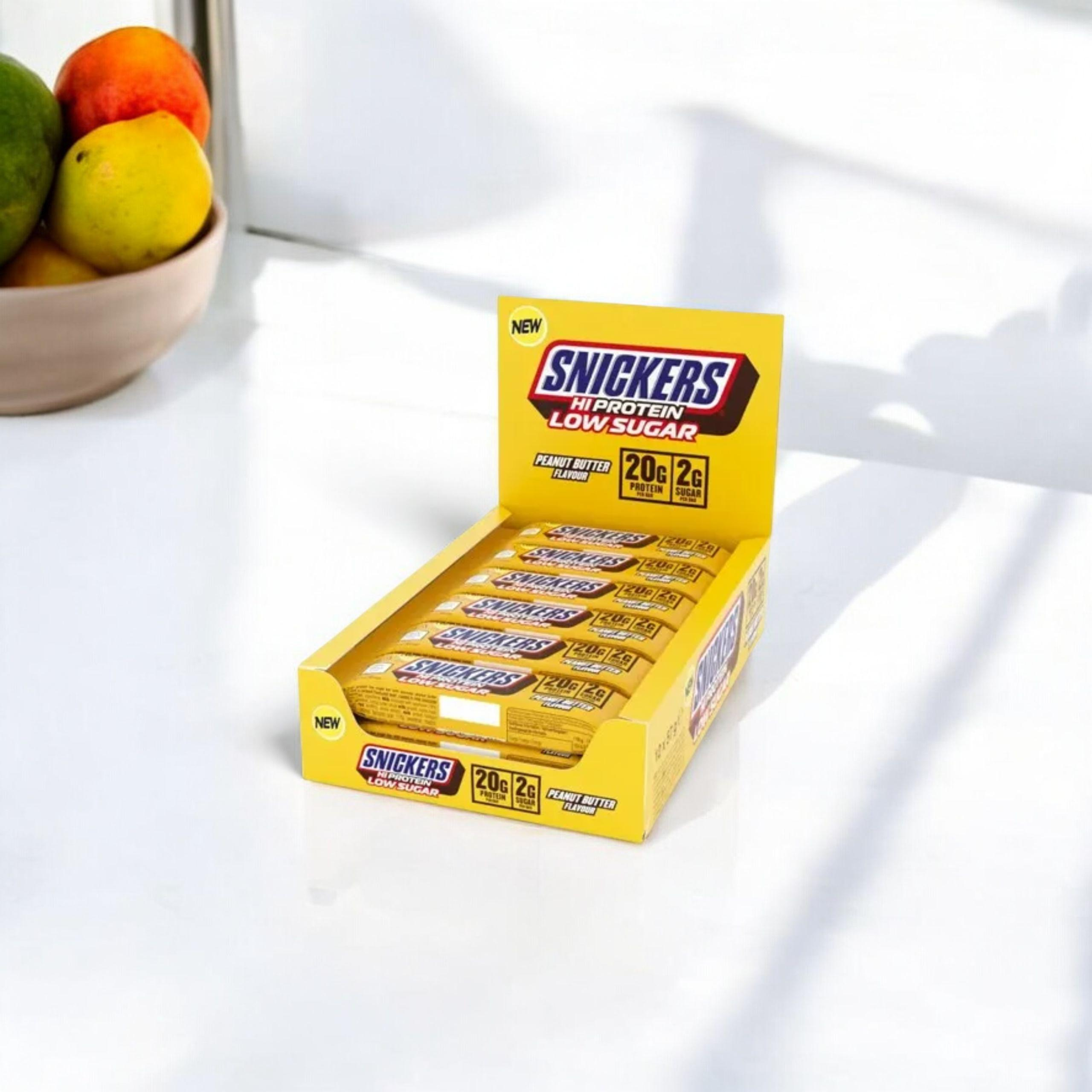 Mars - HI Protein 57g Proteinriegel mit wenig Zucker - Salzkaramell - 12 Riegel