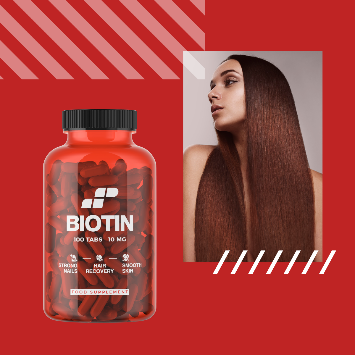 MP NUTRITION Biotin 10mg - 100tabs - Biotin