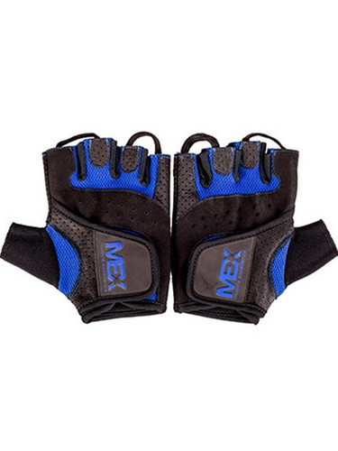 MEX NUTRITION - M-Fit Blue Handschuhe - S