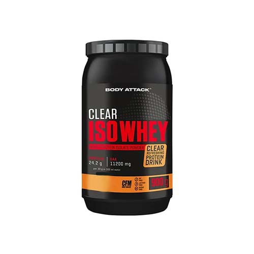 BODY ATTACK Clear Iso Whey - 900g - Lemon - AUSVERKAUF - 31-10