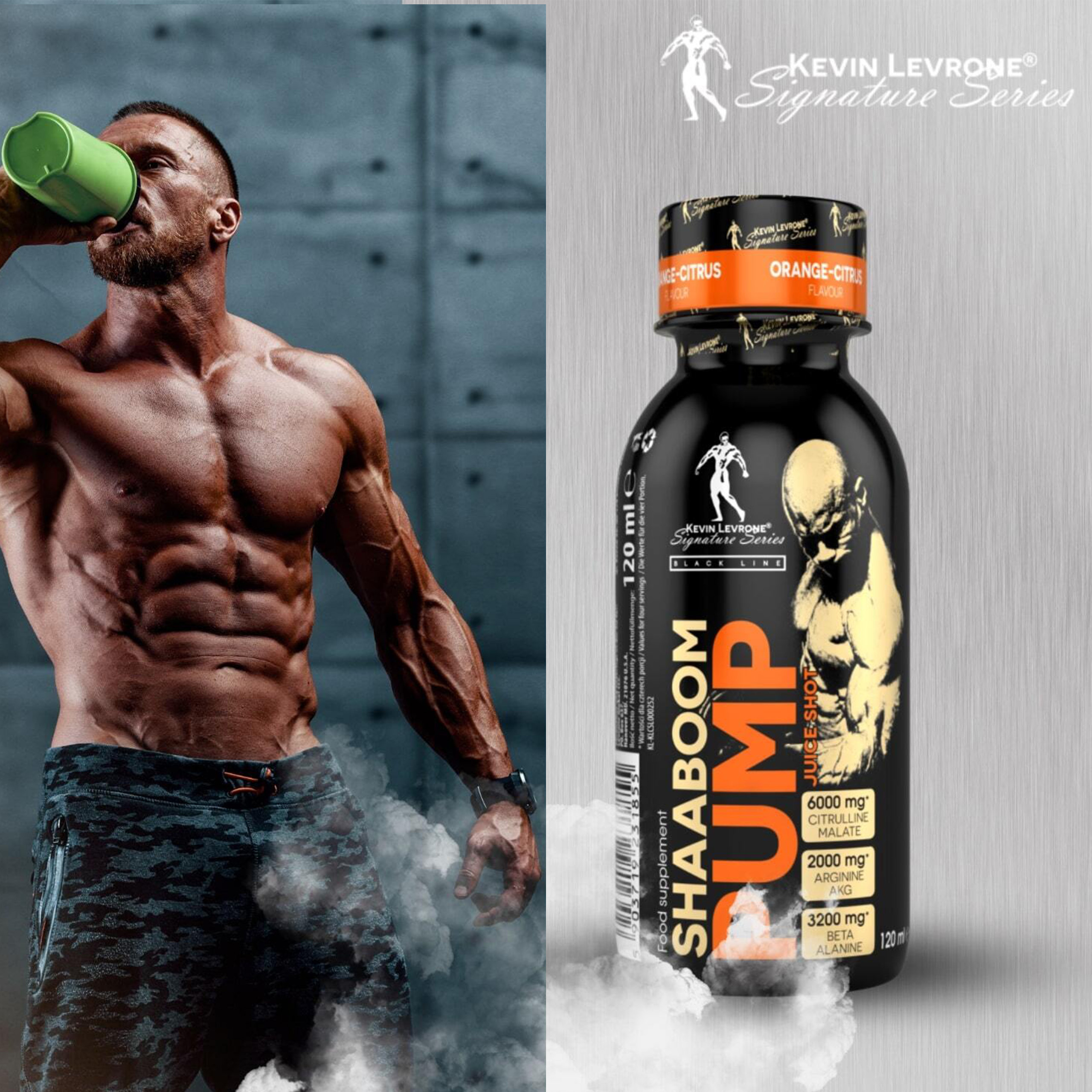 KEVIN LEVRONE - SHAABOOM PUMP Juice SHOT - 120ml x12 - OrangeCitru