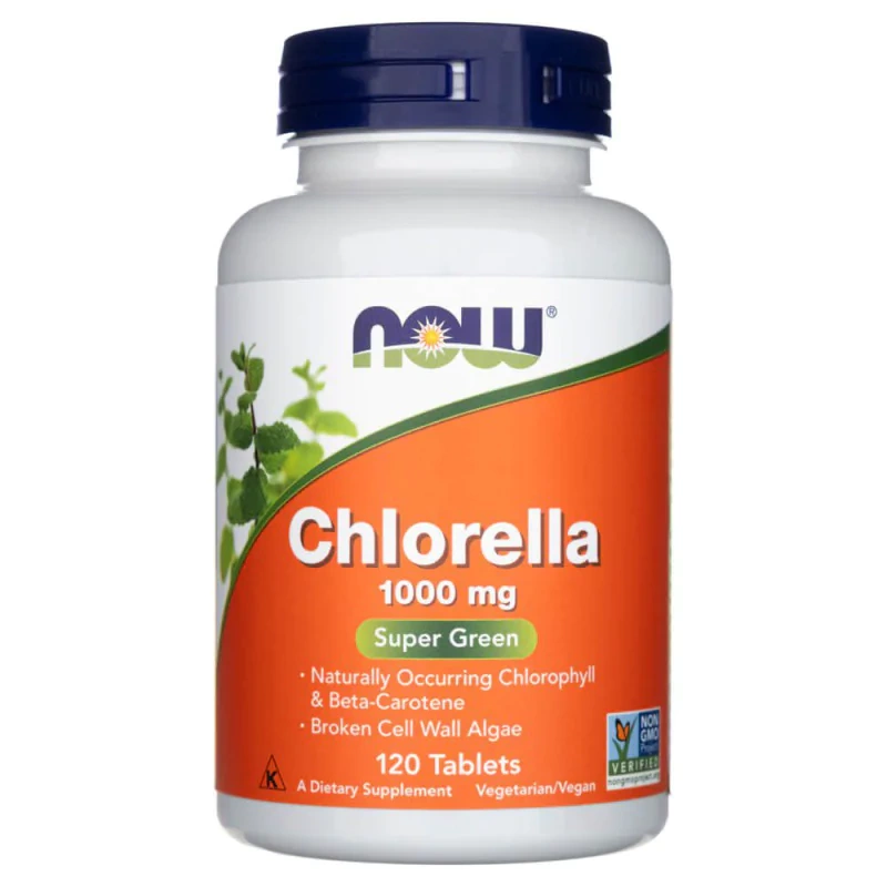 NOW - Chlorella 1000mg - 120 Tabletten