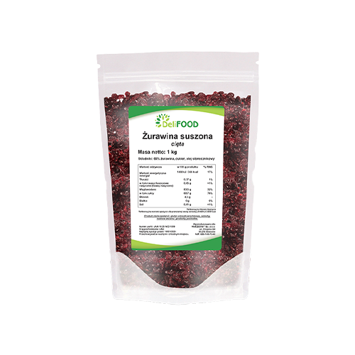 DELIFOOD Getrocknete Żurawina - 1000g