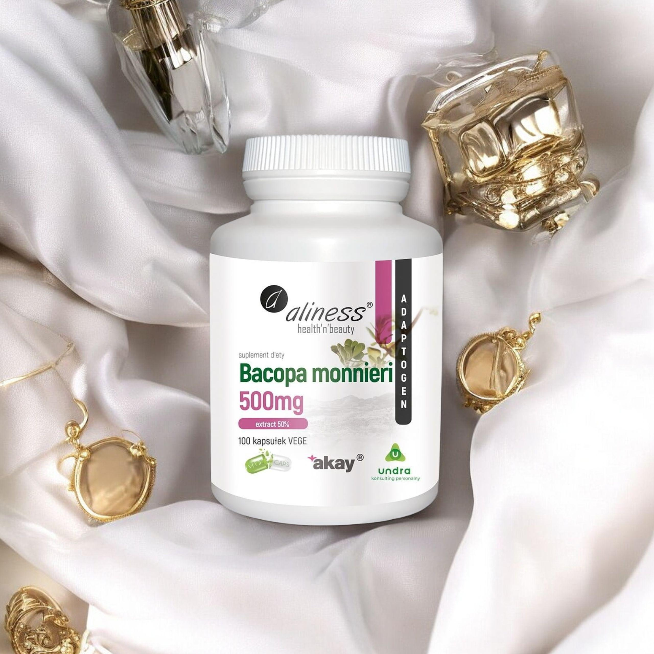 ALINESS - Bacopa Monnieri Extrakt 500mg - 100 Kapseln.