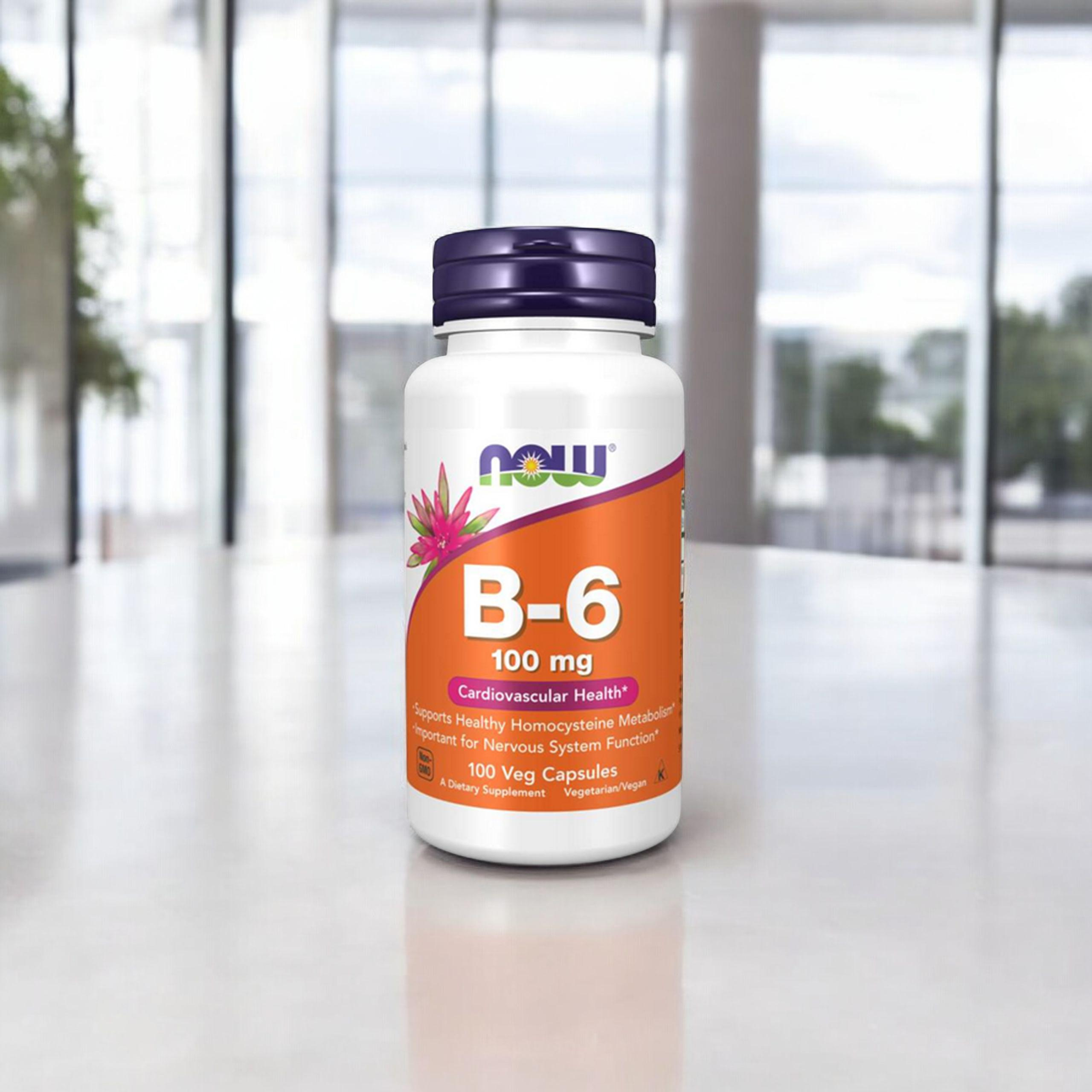 NOW Vitamin B-6 - 100vcaps