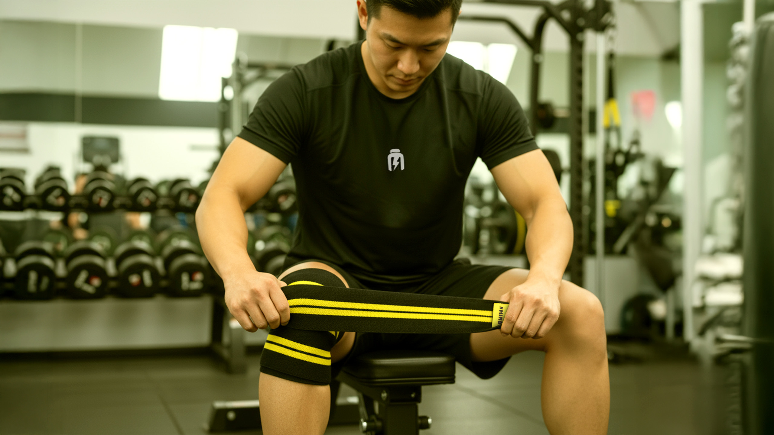 HIRO.LAB Knee Wraps - Rubber Logo New - Kniebandagen pol_pl_HIRO-LAB-Knee-Wraps-Rubber-Logo-New-Opaski-usztywniajace-na-kolana-42688_2