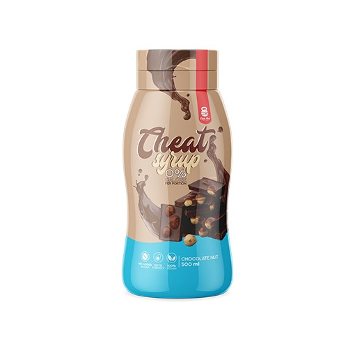 Cheat Meal Nutrition Syrup 0% (Kalorienfreier Sirup) - 500ml - Schokolade-Haselnuss