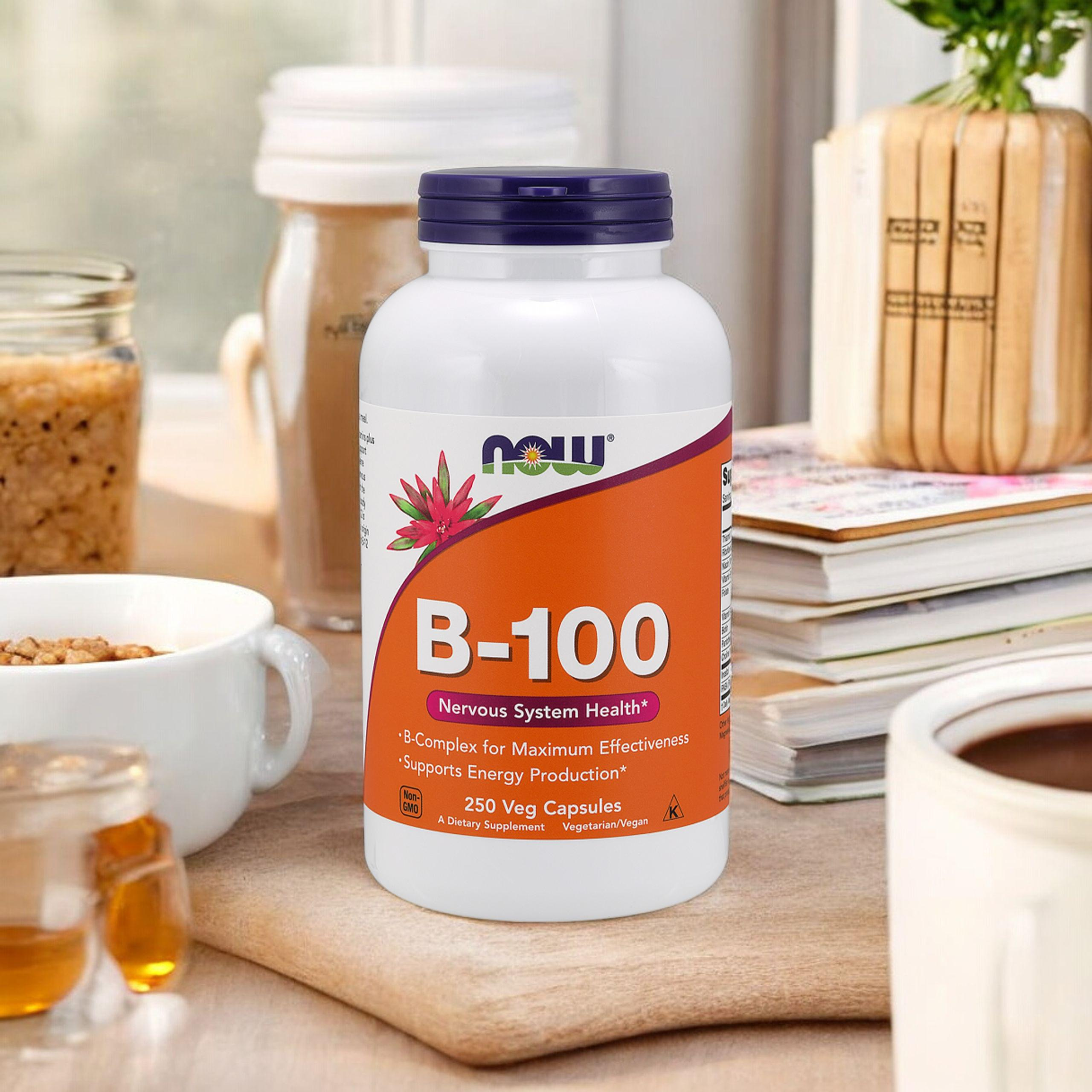 NOW Vitamin B-100 - 250vcaps - Vitamin B