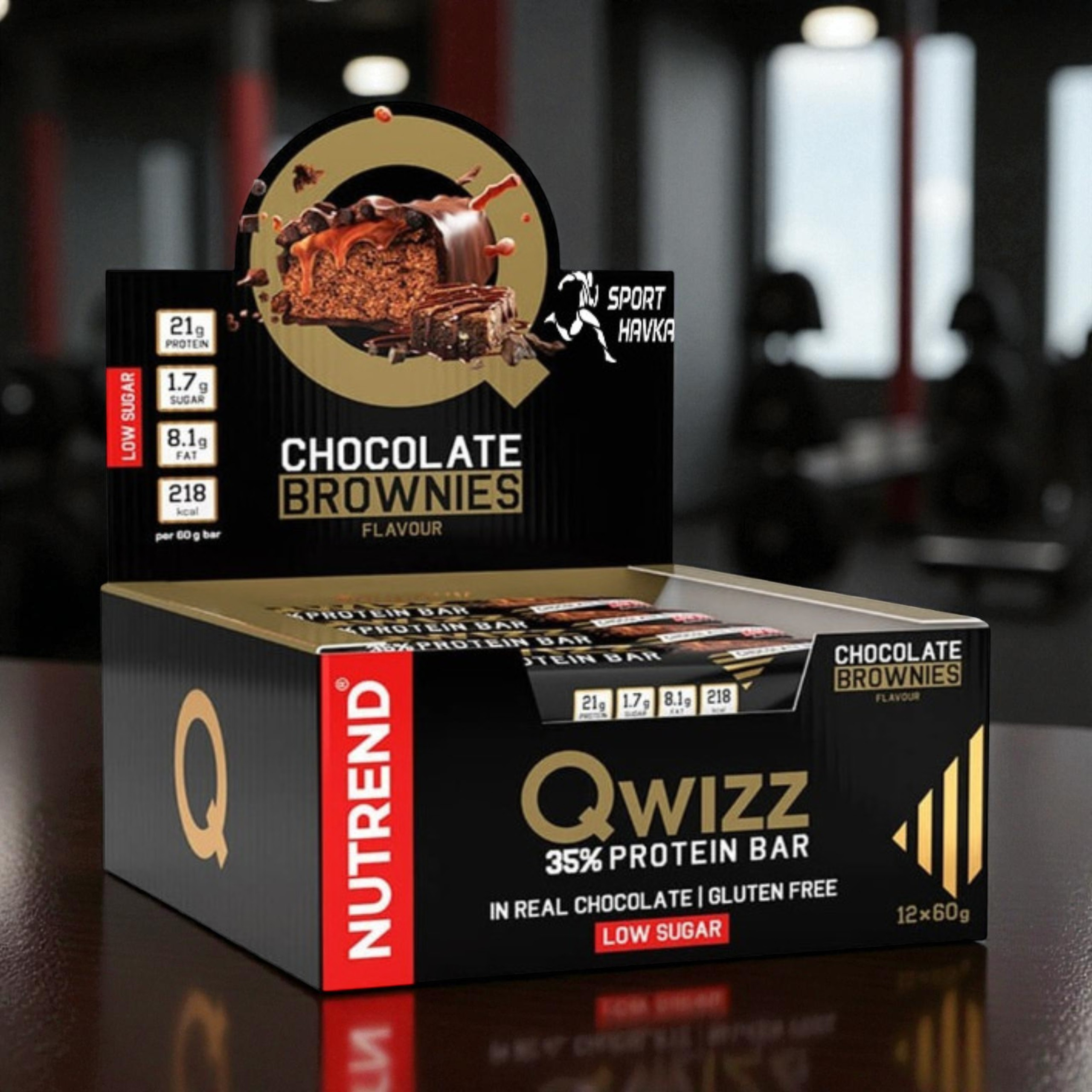 NUTREND - Riegel QWIZZ Protein Bar - 24x 60g