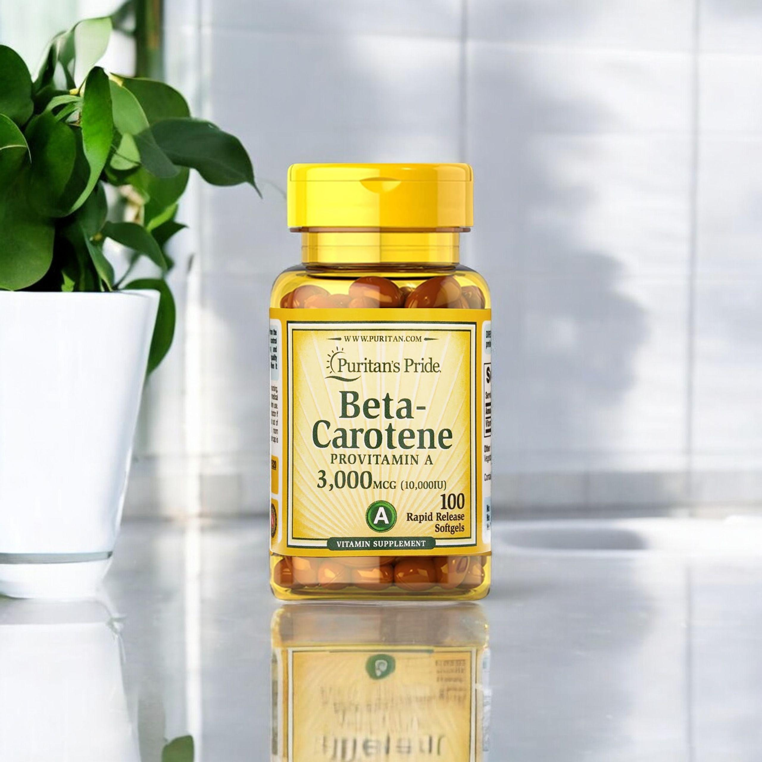 Puritan's Pride Beta - Carotene 10000IE - 100weiche Kapseln