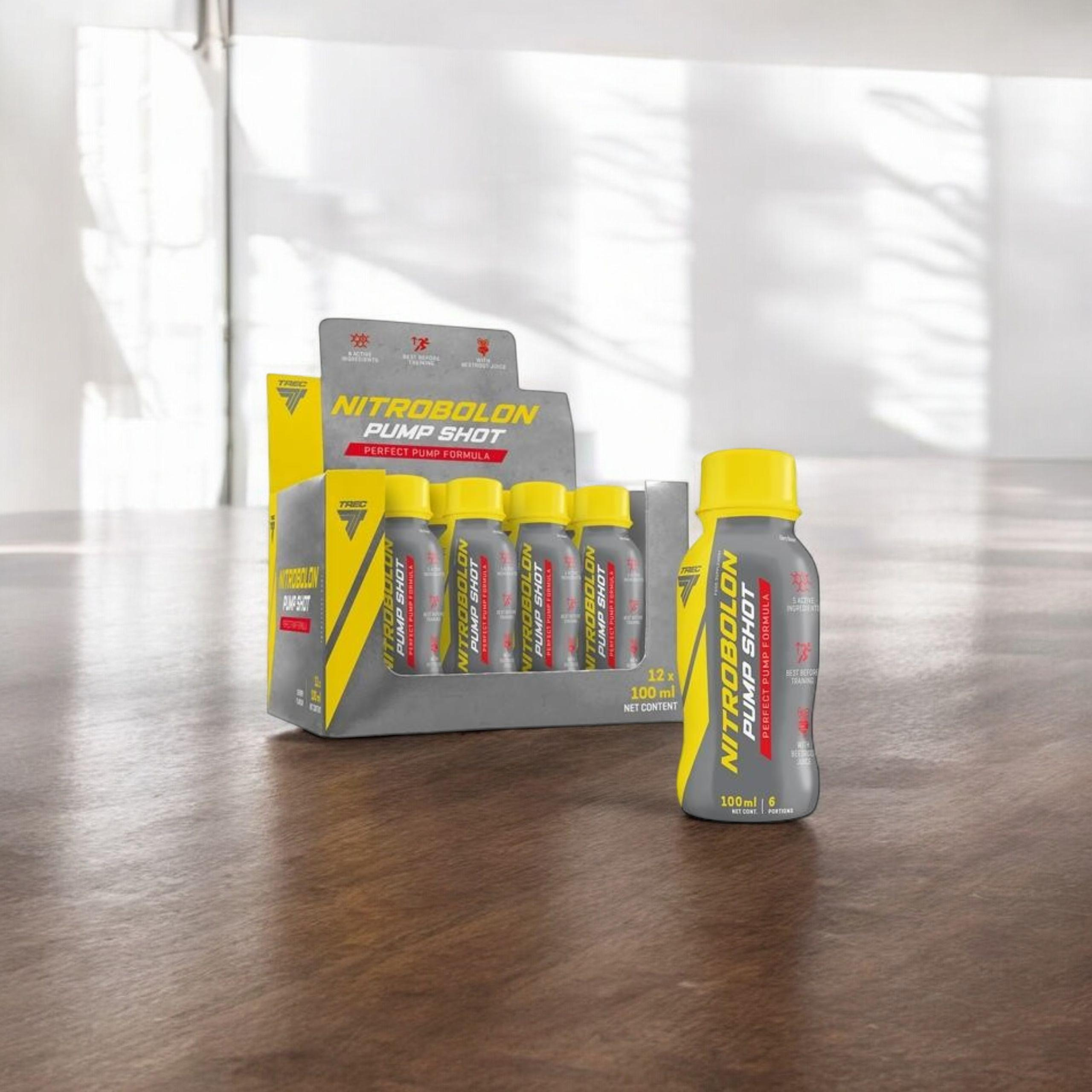 TREC - Nitrobolon Pump Shot - 12x 100ml - Kirsche