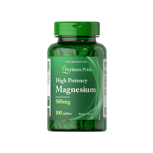 Puritan's Pride Hochdosiertes Magnesium 500mg - 100tabs - Magnez