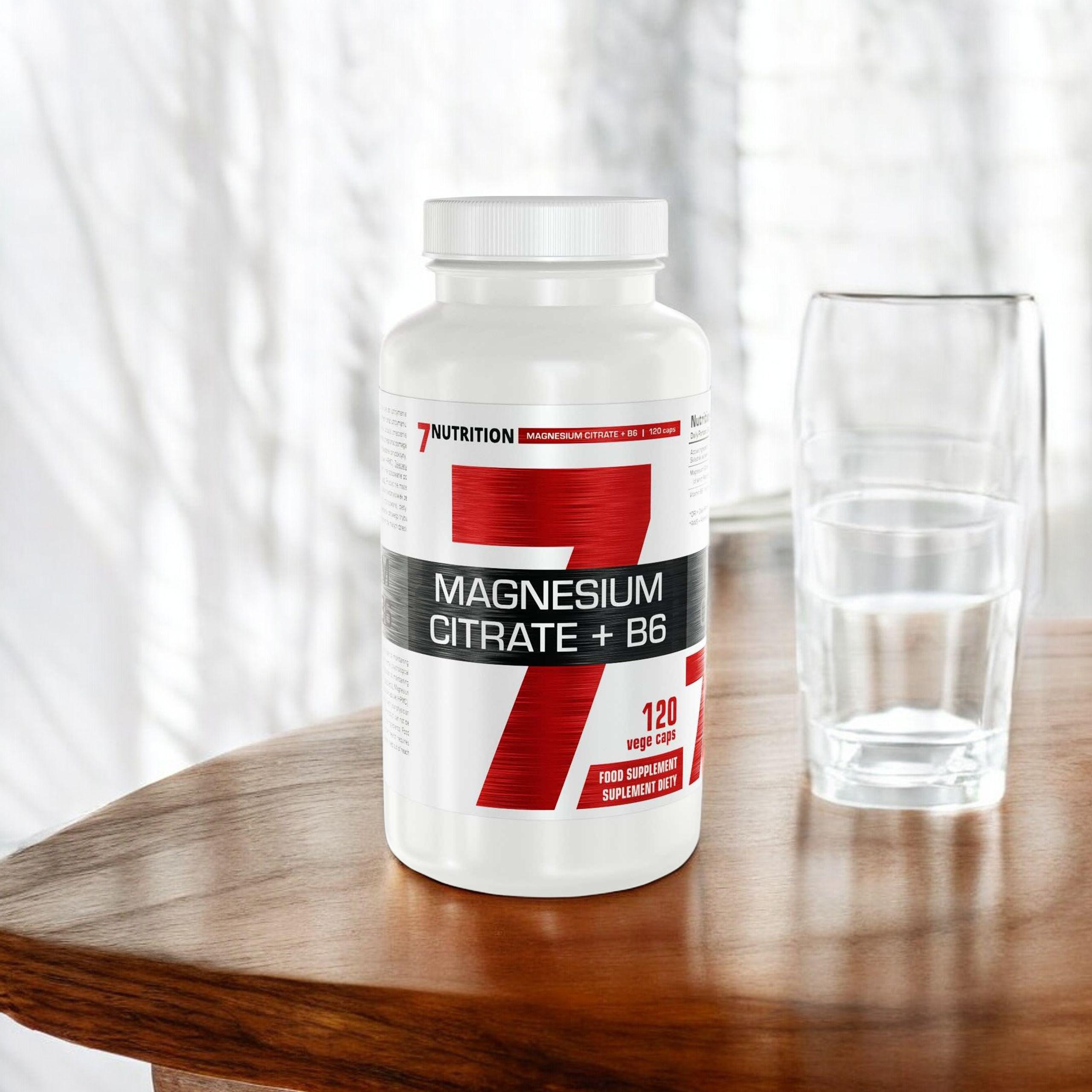 7 NUTRITION Magnesium Citrate + B6 - 120vcaps