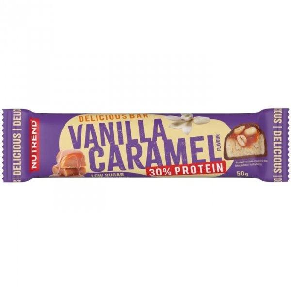 NUTREND Delicious Bar Protein 30 % – 50 g – Vanille Karamell