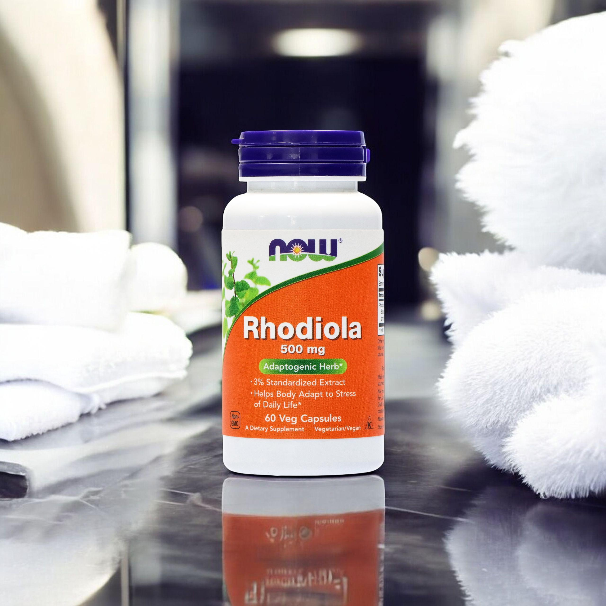 NOW Rhodiola Rosea 500 mg Extrakt - 60 vcaps