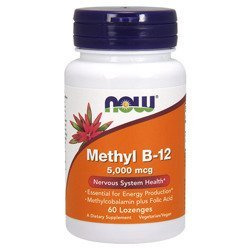 NOW - Methyl B-12 5000mcg - 60 Lutschtabletten