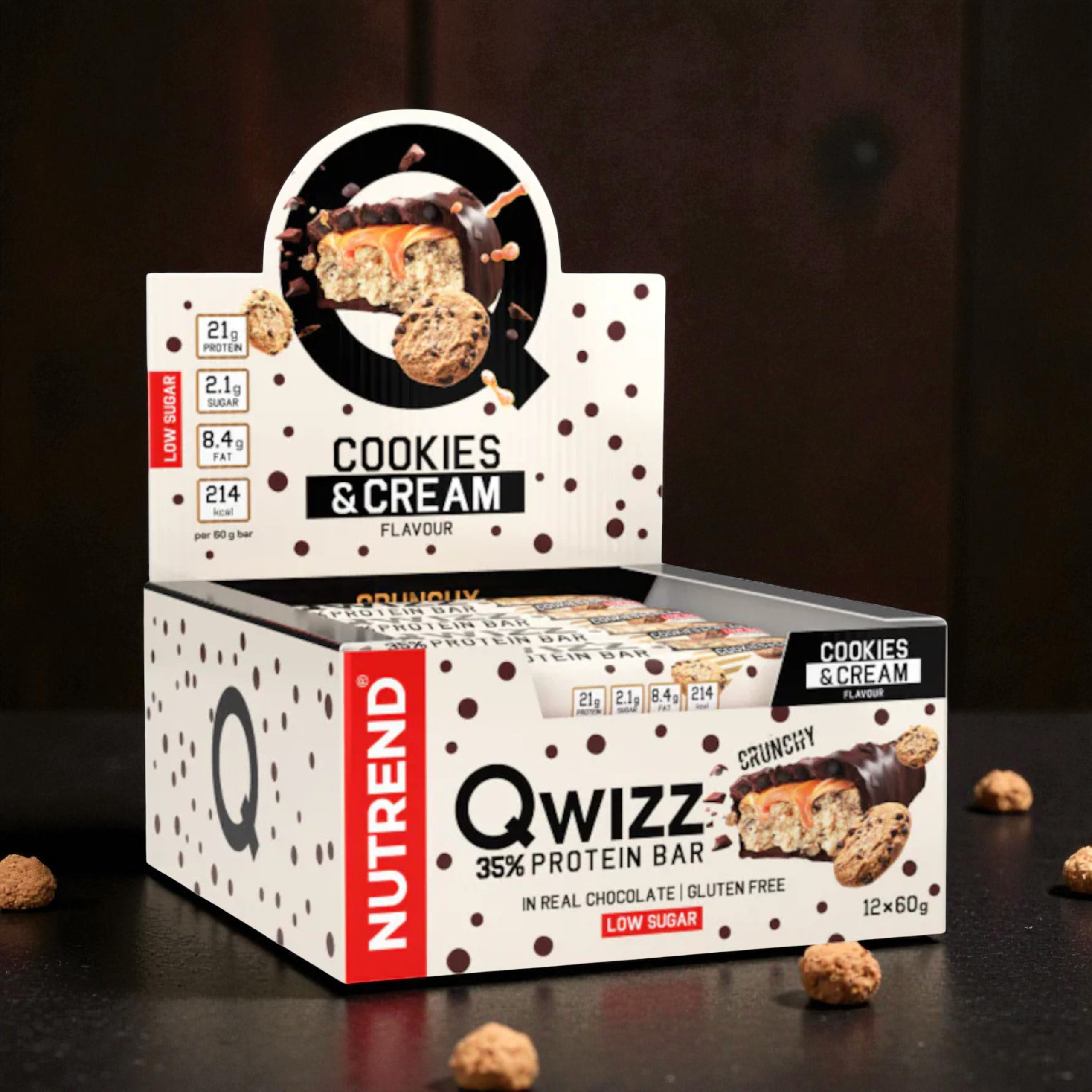 NUTREND - Qwizz Protein Bar - 24x 60g