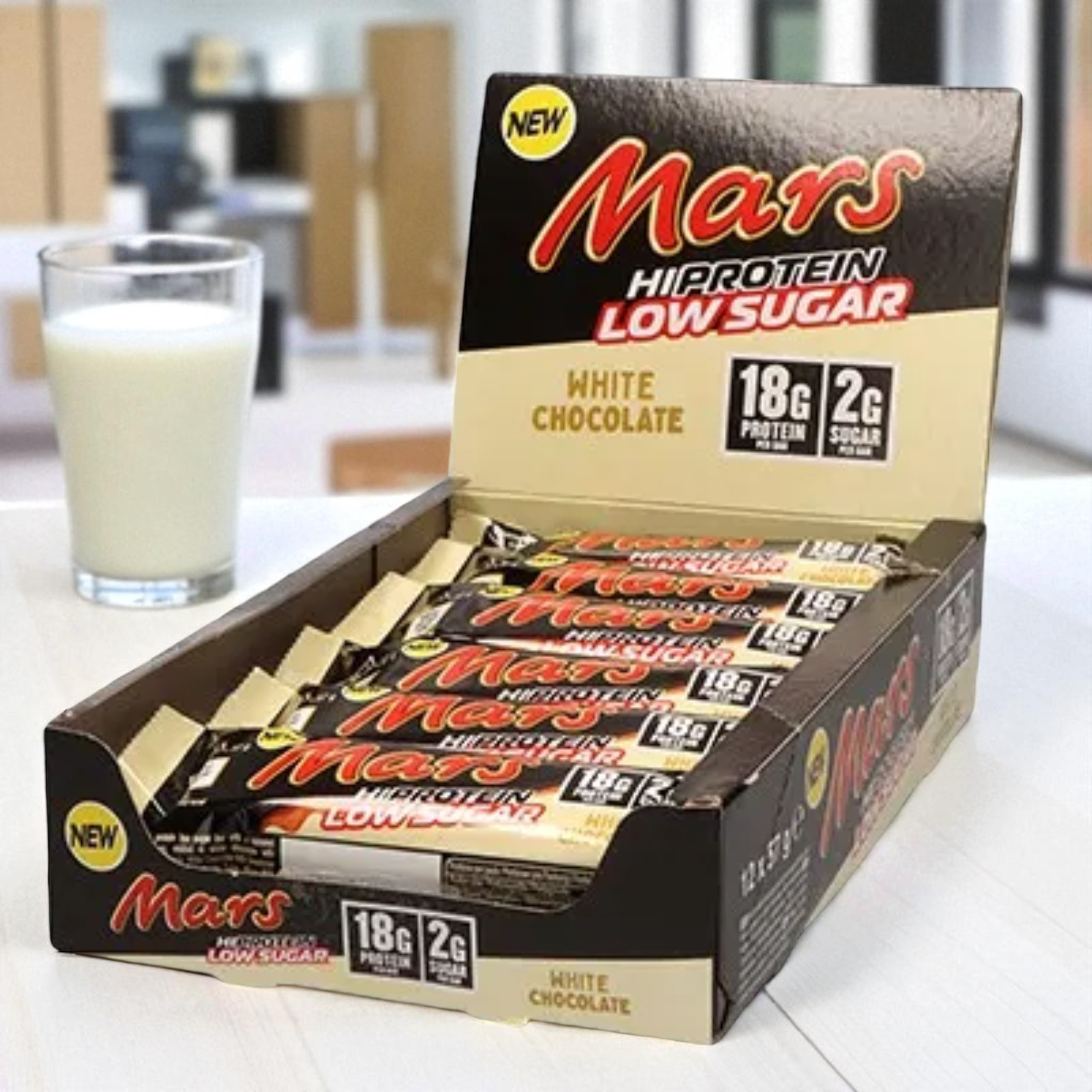 Mars - Mars HIProtein LS Riegel - 12x 57g - Weiße Schokolade