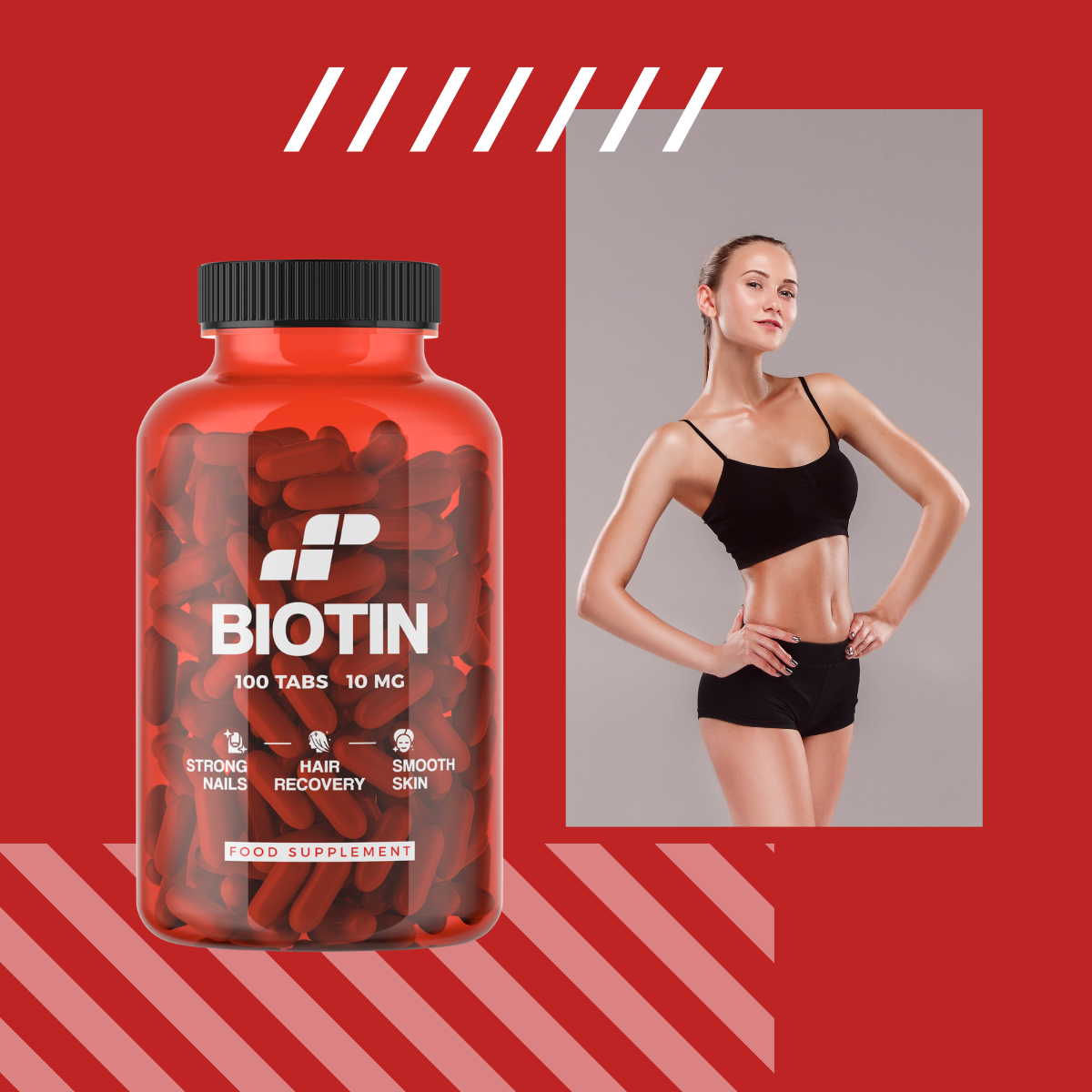 MP NUTRITION Biotin 10mg - 100tabs - Biotin