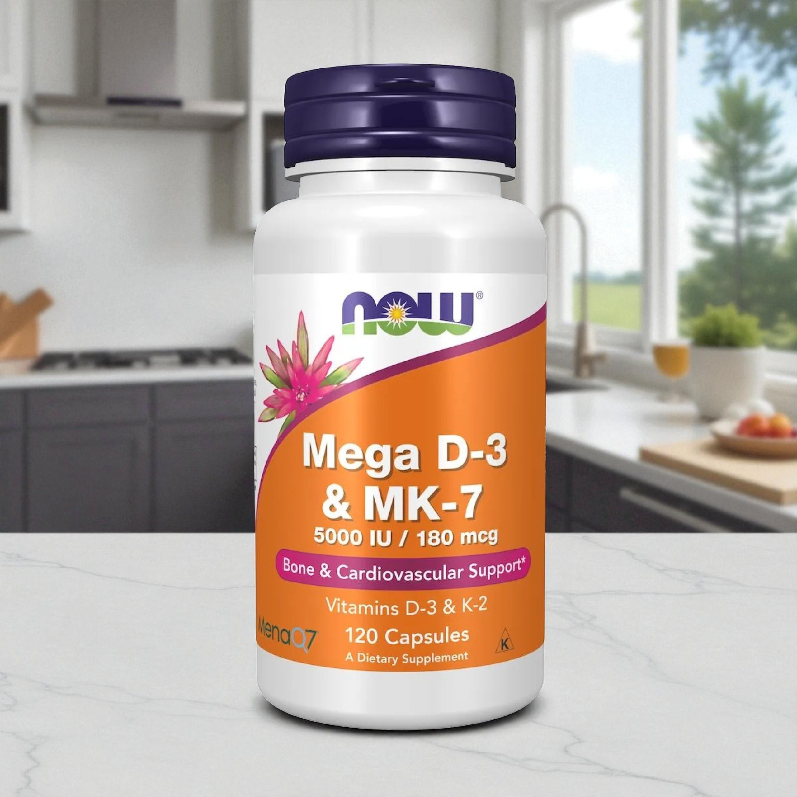 NOW - Mega D3 5000IE & K2 MK-7 180mcg - 120 pflanzliche Kapseln. pol_pl_NOW-Mega-D3-5000IU-K2-MK-7-180mcg-120vcaps-43039_4