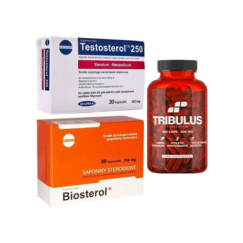 MEGABOL Testosterol 250 - 30 kaps. + Biosterol - 30 kaps.