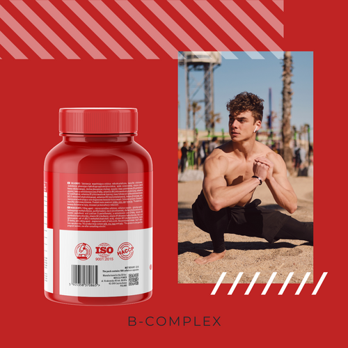 MP NUTRITION Vitamin B-Complex - 100vcaps - Kompleks Vitaminów B