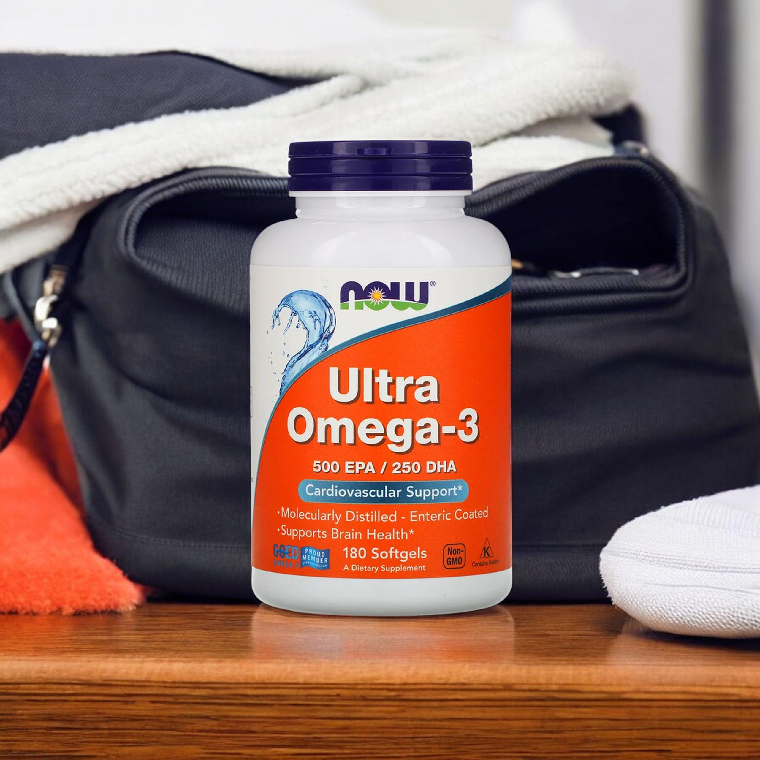 NOW Ultra Omega 3 - 500 EPA / 250 DHA - 180softgels