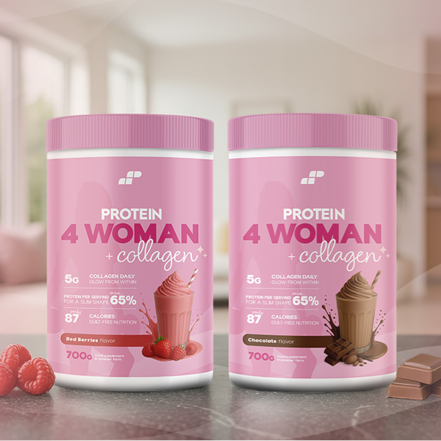 Protein 4 Woman + Collagen - 700g