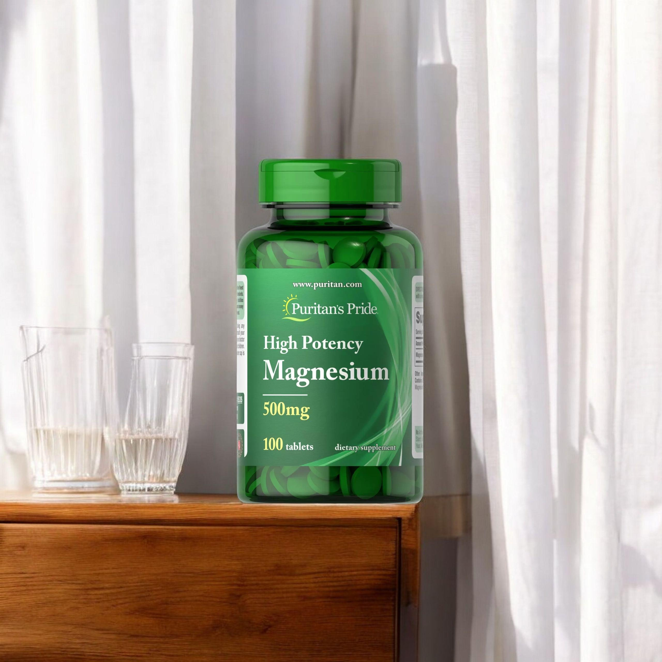 Puritan's Pride Hochdosiertes Magnesium 500mg - 100tabs - Magnez