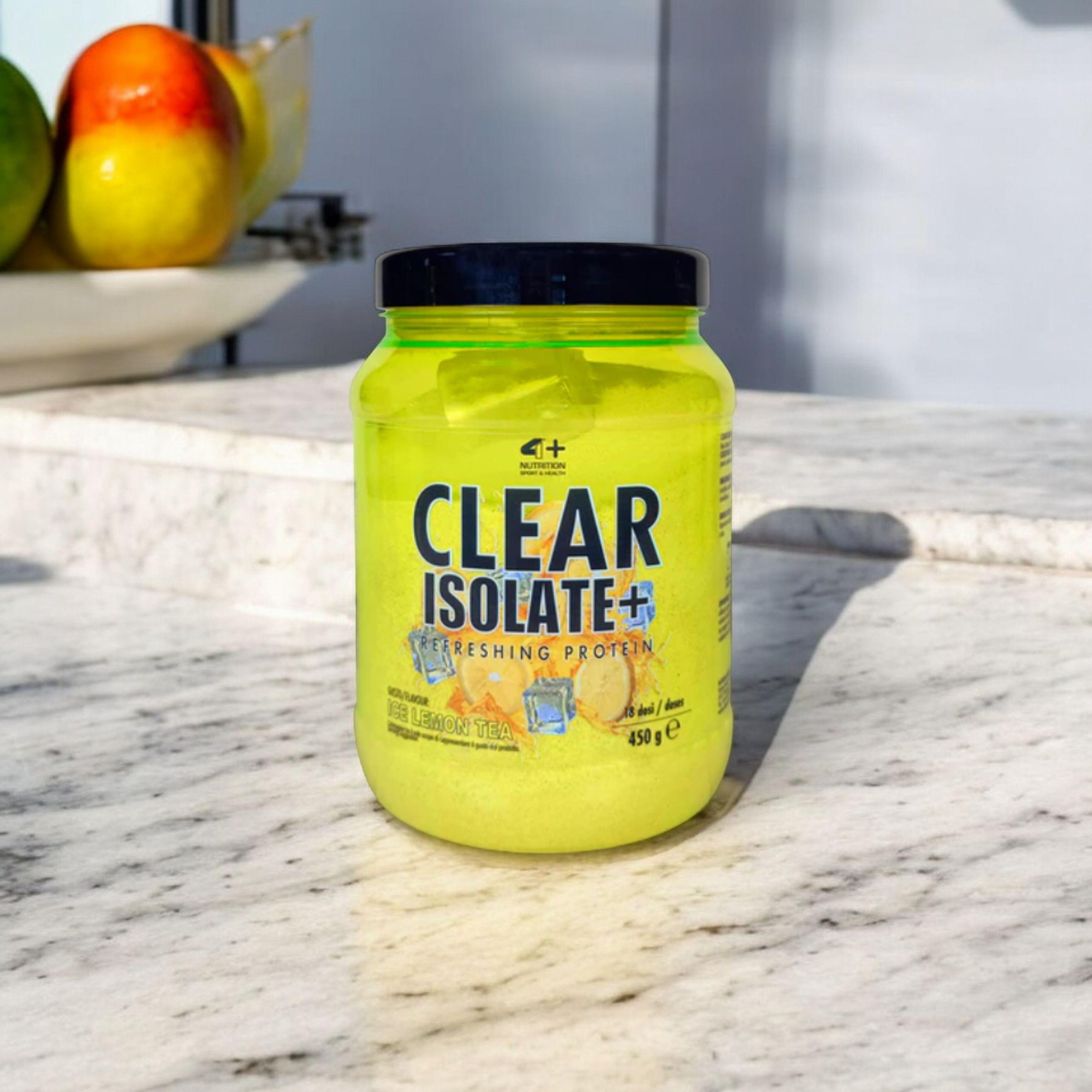 4+ NUTRITION - Clear Isolate+ - 450g - Eistee Zitrone