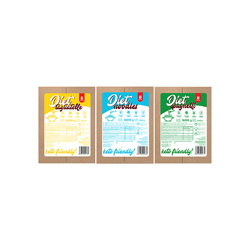 Cheat Meal Nutrition Diet Spaghetti | Tagliatelle | Noodle - 3x 1600g (1000g netto) - Konjac-Nudeln