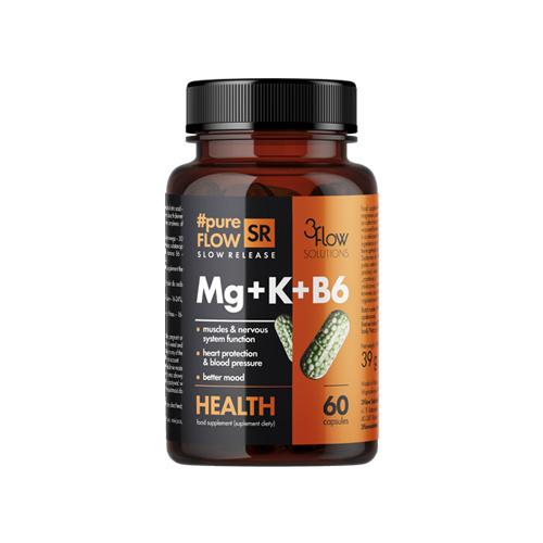 3FLOW SOLUTIONS Magnez + Potas + Vitamin B6 - 60 caps
