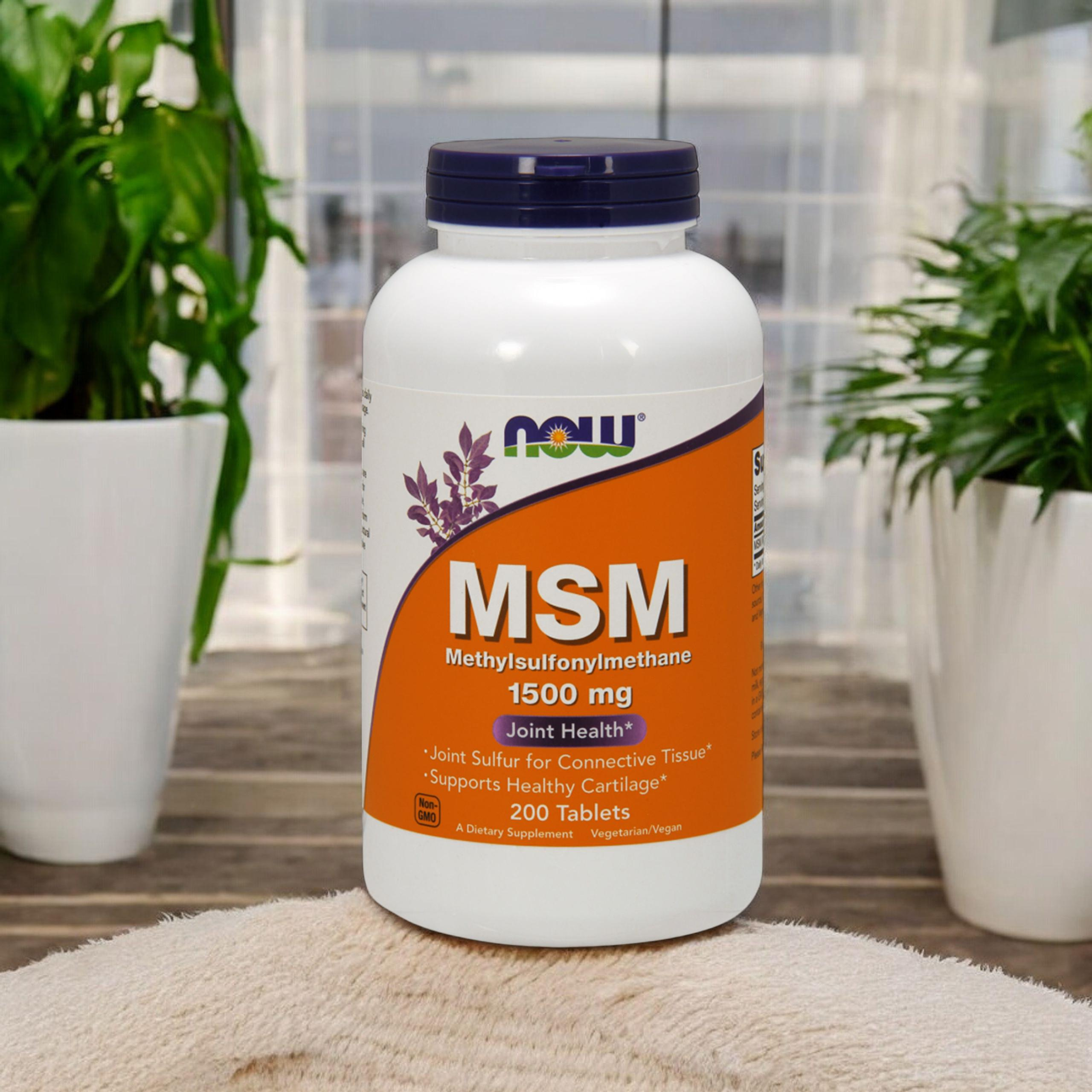 NOW MSM 1500mg - 200tabs